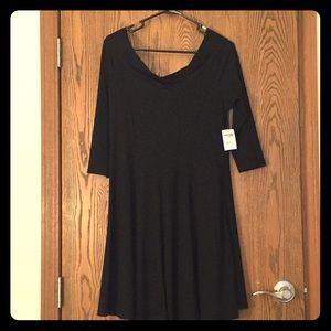 NWT Skater knit off the shoulder dress